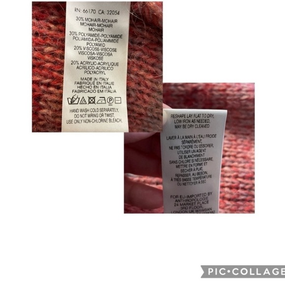 Anthropologie MOTH Rinda Rainbow Duster Cardigan Mohair Long Vest - Sz XS/S - Picture 4 of 11